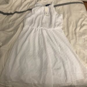 Brand New Francesca’s White Polka Dot Dress